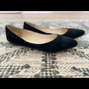 Basic Nine West Black Pointed Toe Flat